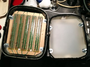 LED enlarger head open