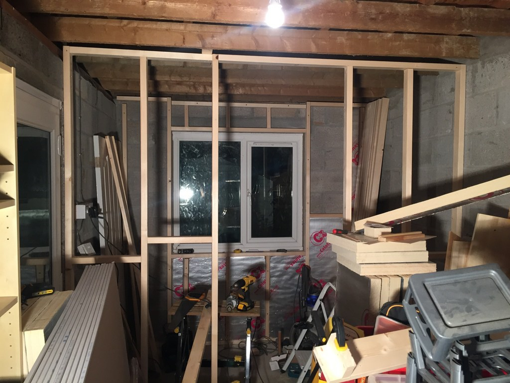 Partition wall framework