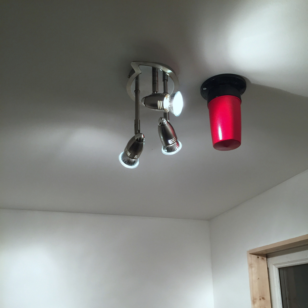 Main room lights working